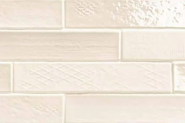 Off-white creamy subway tile on Sale, looking like a skinny size glossy tile