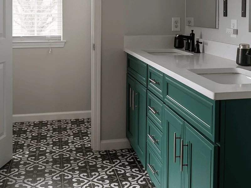 Bold Tones Bathroom Design