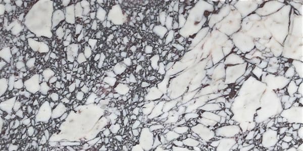 Violeta marble with white background and deep veins with a busier pattern